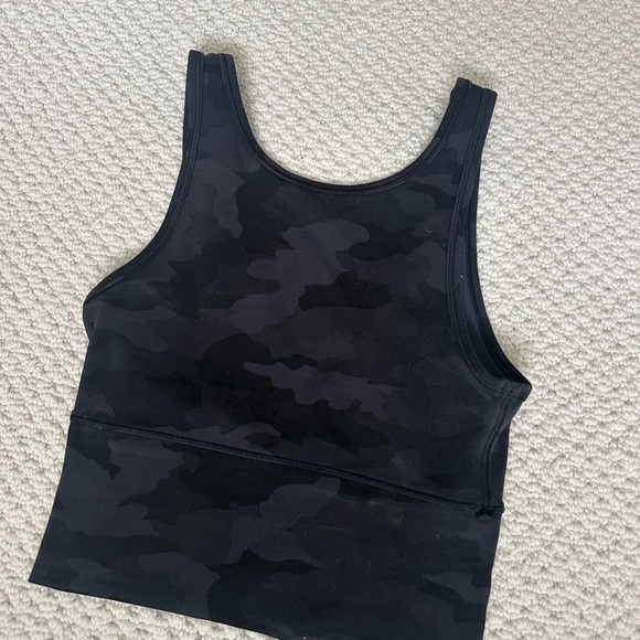 lululemon athletica Tops - BLACK camo lululemon power pivot size 4